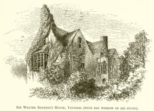 Casa de Sir Walter Raleighs, Youghal (com a janela da baía de seu estudo)