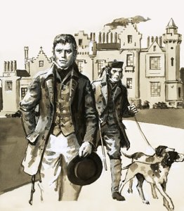 Sir Walter Scott a passear com Tom Purdie de English School