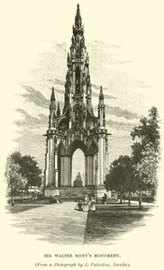 Monumento a Sir Walter Scotts de English School