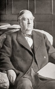 Sir William Harcourt, de &39;Gladstone: The Man and the Statesman&39;, de David Williamson, publicado em 1898 de English School