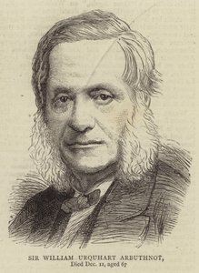 Sir William Urquhart Arbuthnot (gravura) de English School