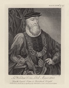 Sir Wolstan Dixie (gravura) de English School