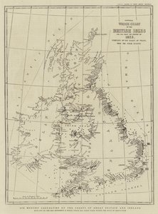 Seis Meses de Acidentes nas Costas da Grã-Bretanha e Irlanda (gravura) de English School