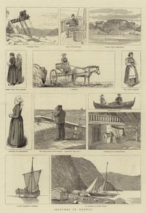 Esboços na Noruega (gravura) de English School