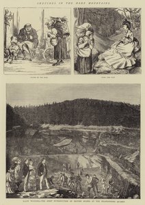 Esboços nas Montanhas Harz (gravura) de English School