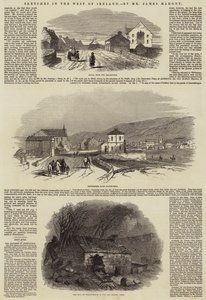 Esboços no Oeste da Irlanda (gravura) de English School