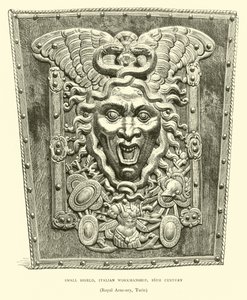 Escudo pequeno, obra italiana, século XVI de English School