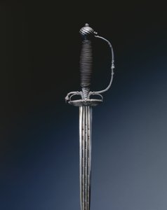 Espada pequena, c.1720-60 de English School