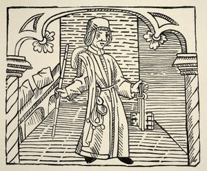 Smith, de Game of Chess por William Caxton, pub. 1480 (foto sépia) de English School