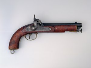 Smoothbore .656 em pistola de percussão, 1873 de English School