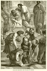 Sócrates Ensinando os Jovens de Atenas de English School