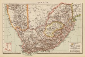 África do Sul (litografia a cores) de English School