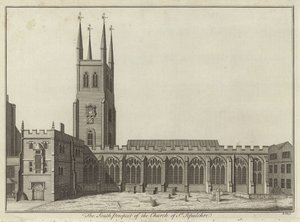 South Prospect da Igreja de São Sepulcro, em Londres