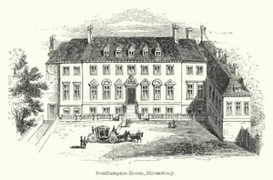 Southampton House, Bloomsbury (gravura) de English School