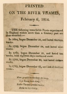 Lembrança da Feira de Gelo de 1814 de English School