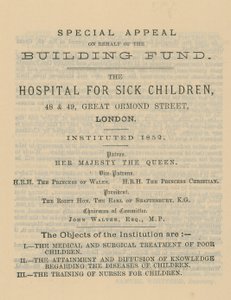 Recurso especial em nome da Great Ormond Street de English School