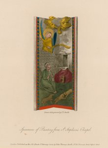 Espécimes de pintura da capela de St Stephens de English School