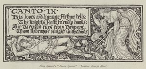 A "Faerie Queene" de Spenser (gravura) de English School