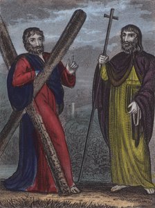 Santo André, São Filipe (gravura colorida) de English School