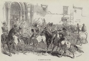 Dia de Santo António em Roma (gravura) de English School