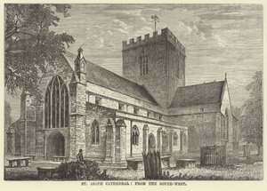 Catedral de São Asaph, do sudoeste de English School