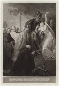 Santo Agostinho antes de Ethelbert de English School