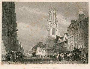 Igreja St Dunstans, Fleet Street, Londres de English School