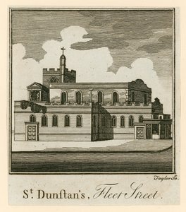 St Dunstans, Fleet Street, Londres de English School