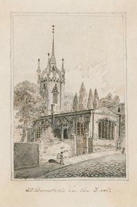 St Dunstans no leste, Londres de English School