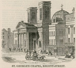 Capela de St Georges, Regent Street, Londres de English School