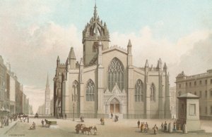 Catedral de St Giles e High Street - Edimburgo de English School