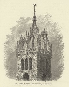 St, giles, torre, e, campanário, edimburgo de English School