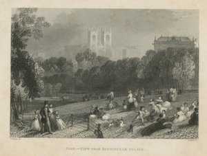 St Jamess Park, vista perto do Palácio de Buckingham de English School