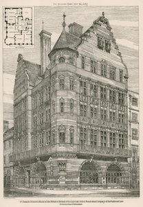 Filiais da St Jamess da Alliance British & Foreign Life & Fire Assurance Company de Bartholomew Lane, Londres de English School