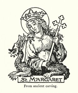 Santa Margarida, da antiga escultura (gravura) de English School
