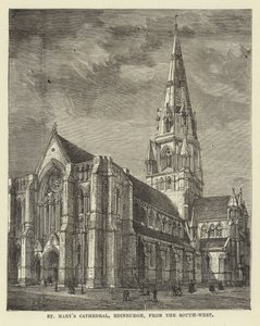 Catedral de St Marys, Edimburgo, do Sudoeste de English School