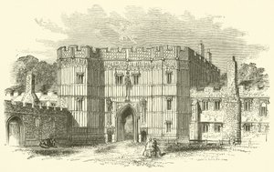 Santo Osyth Priory (gravura) de English School