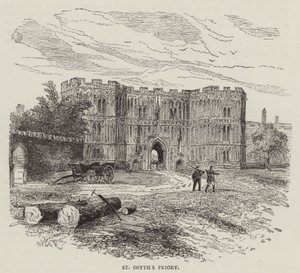 Priorado de St Osyth (gravura) de English School