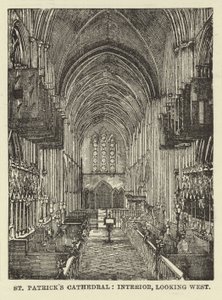 St, patricks, catedral, interior, olhar, oeste de English School