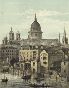 St, pauls, catedral, vista, sulista, frente, southwark, ponte de English School