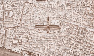 St Pauls e suas proximidades, na época de Henrique VIII de English School