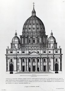 St. Peters, Roma, gravada por C. Campbell de English School