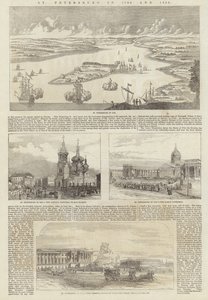 São Petersburgo, em 1706 e 1856