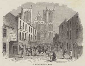 Festival de São Wilfrid, Ripon (gravura) de English School
