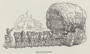 Vagão de palco (gravura) de English School
