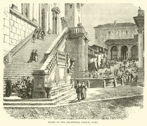 Escadas do Palácio Senatorial, Roma de English School