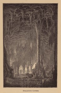 Caverna de estalactites (litografia) de English School
