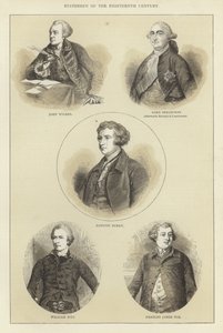 Estadistas do século XVIII de English School