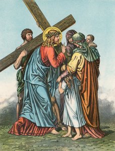 Estação VIII Cristo consola as mulheres de Jerusalém que choraram sobre ele