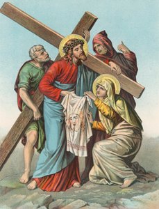 Estação VI Veronica apresenta um lenço a Cristo